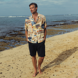 Chemise Homme Imprimée Vibrante à Manches Courtes, Style Tropical Décontracté, Boutonnée, Motif Floral Coloré, Idéale pour les Vacances d'Été - Product Image 6