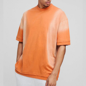 T-shirts personnalisés en coton 100% à col rond, design unique, meilleur prix, vente en gros, haute qualité, coupe ample, t-shirt pour homme - Product Image 4