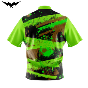 <b>Bowling</b> Jerseys High Quality Sublimation Printing Breathable Comfortable Quarter Zip 1/4 Zipper Reversible 100% Polyester - Product Image 4