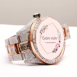 Reloj Mecánico Analógico de Acero Inoxidable para Hombre de Marca de Primera Calidad, con Movimiento ETA, Incrustaciones de Moissanita VVS, Edición Limitada de Lujo - Product Image 1