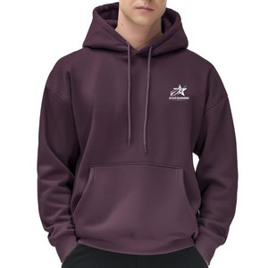 New Design Men's Plus Size Winter Casual Breathable Eco-Friendly Fleece <b>Hoodies</b> <b>Plain</b> Dyed 100% Cotton Windproof Waterproof - Product Image 1