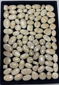 Cabujón de Ágata Amarilla Natural |   Lote de Gemas Sueltas de Alta Calidad en Diversas Formas y Tamaños para la Fabricación de Joyas, para Compradores de EE. UU. - Product Image 3