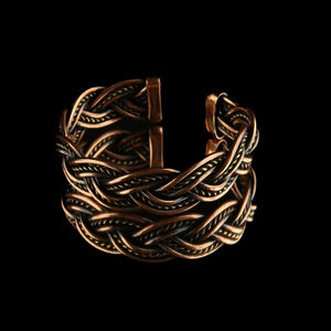 Pulsera Ajustable Hecha a Mano de Cobre Puro para Energía Espiritual y Sanación - Product Image 1