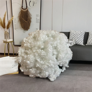 Matériau de remplissage recyclé siliconé creux blanc 15d HCS en fibre de polyester 100% du fabricant vietnamien - Product Image 1