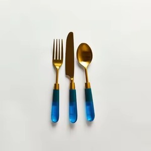Classic Luxury Dining Spoon Fork <b>Knife</b> Stainless Steel Tableware Cutlery Set Home Restaurant Eco-Friendly Dishwasher <b>Safe</b> - Product Image 3
