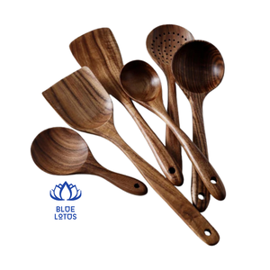 HOT SELLING Wooden Spoons <b>Set</b> - Long Handle Cooking Utensils for Stirring, Serving and More - OEM Available - Product Image 1