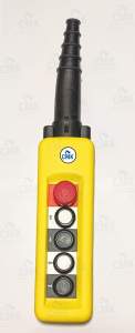 Estación de Control Remoto con Botones Pulsadores CMK-12, Botones de Plástico Amarillo, Rojo y Negro, IP65, 380V, 3 Fases, Interruptor de Control Industrial para Grúa EOT - Product Image 3
