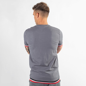 T-shirt à manches courtes pour homme, couleurs personnalisées, logo, polyester/coton, écologique, respirant, décontracté - Product Image 3