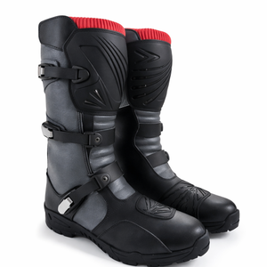 Bottes de moto tout-terrain sur mesure pour homme, robustes et conçues pour l'aventure |   Imperméable |   Chaussures de moto conformes aux normes CE, tout-terrain, tourisme | - Product Image 1