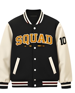 Veste universitaire en molleton de coton 450 GSM Urban Classic pour homme, veste de baseball en coton épais avec logo personnalisé, fournisseur en gros - Product Image 3