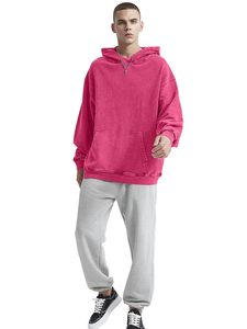 Sudadera con Capucha Holgada Estilo Hip-Hop para Hombre, Lavado Ácido, 100% Algodón, Diseño Gráfico Vintage, Estilo Urbano, Gótico, Unisex - Product Image 4