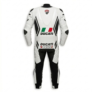 Rucati Unisex Cowhide/Kangaroo Pro Leather Motorcycle 1Pc Racing Suit Jumpsuit/Traje with Hump CE <b>Level</b> 2 Protective Armored - Product Image 2