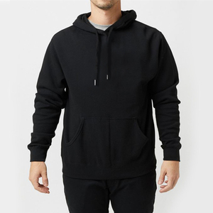 Sudadera con Capucha para Hombre, Color Sólido, Corte Regular, Felpa, Informal, Otoñal, con Bolsillo - Product Image 4