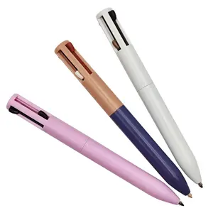 OEM Vegan Highlighter Pen Waterproof 4-in-1 Eyebrow Eyeliner Lipliner Pencil Long-Lasting Multi-Functional For Lips