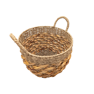 Cesta de mimbre marino con jacinto de agua, artesanal, para almacenamiento y decoración de cocina, de Vietnam, a precio mayorista económico - Product Image 6