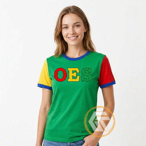 เสื้อยืดผู้หญิงสไตล์ลำลองสำหรับฤดูร้อน ยี่ห้ออีสเทิร์นสตาร์ ผ้าคอตตอนเจอร์ซีย์ 100% ระบายอากาศได้ดี เป็นมิตรกับสิ่งแวดล้อม ป้องกันรอยยับ ป้องกันการเป็นขุย ขายส่ง - Product Image 1
