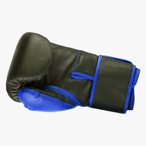 Guantes de Boxeo Personalizados Venomous Leather Unisex en Negro y Azul con Cierre para Adultos, Equipo de Combate - Product Image 4