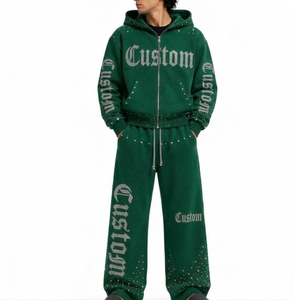 Ensemble de vêtements d'échauffement personnalisés pour hommes, assorti, pour les fournisseurs de vêtements d'équipe sportive destinés aux acheteurs de vêtements de sport américains - Product Image 3
