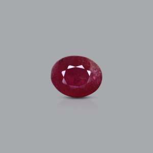 Natural Ruby Loose Gemstone 3.6 Carat Oval Faceted Cut for Fine Jewelry - Product Image 1