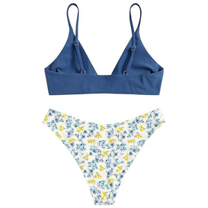 Women's <b>Sexy</b> Beach <b>Bikini</b> Two Piece <b>Set</b> Spandex/Nylon Material Breathable Eco-Friendly Summer Swimwear - Product Image 4