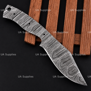 Cuchillo de Hoja Fija de Acero de Damasco Forjado a Mano, Punta Caída, para Caza, DIY, Venta al por Mayor Directa de Fábrica, Mejor Precio - Product Image 5