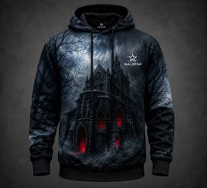 Halloween Horror Pullover <b>Hoodie</b> Personalized Graphic Hooded Sweatshirt Wholesale Manufacturer - Product Image 3