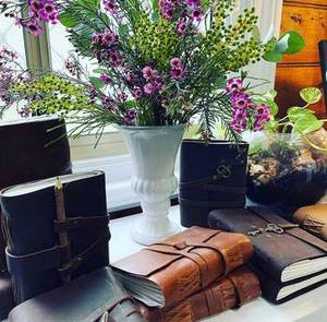 Handmade Vintage 100% Genuine <b>Leather</b> Journal <b>Notebook</b> Handmade Top Layer Travel Journal <b>Notebook</b> With Closure Strap Wrap Around - Product Image 2