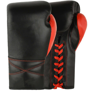 Nuevos Guantes de Boxeo Personalizados con Cordones Estilo Mexicano para Entrenamiento y Sparring, Guantes de Cuero Vacuno Auténtico de Primera Calidad - Product Image 1