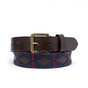 Ceinture de polo de luxe faite à la main en cuir véritable tressé, ceinture équestre de Divine International India - Product Image 1