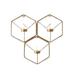Lámpara de Araña Metálica Hecha a Mano, Ecológica, Decoración Colgante para el Hogar, Decoración Festiva, Farol de Pared para Velas, Navidad - Product Image 3