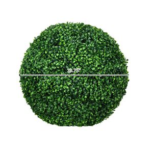 Pacco 2 19.75 \ "palla di legno di bosso alberi Topiary per interni all'aperto pianta artificiale per casa ufficio soggiorno arredamento - Product Image 3