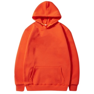 Sweat-shirts à capuche en coton pour hommes, col à cordon, pull-over décontracté, col rond, manches longues, sweat-shirts de sport, texte et logo personnalisés pour hommes - Product Image 2
