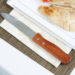 Couteau à steak de chasse classique de haute qualité 2026 HTTC STORE, qualité industrielle, écologique, personnalisable, en acier inoxydable Damas, OEM - Product Image 5