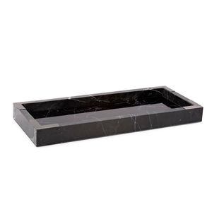 Bandeja Rectangular de Mármol Negro de Lujo, 100% Hecha a Mano, Accesorio Decorativo para el Hogar, para Mesa de Cocina, Comedor e Interiores, a Precios Bajos - Product Image 2