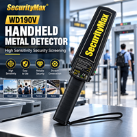 Détecteur de métaux portatif haute sensibilité WD190V, scanner corporel de sécurité pour les contrôles de sécurité dans les aéroports, les écoles et les usines