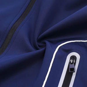 Fashionable OEM Custom Logo Men Casual <b>Jogger</b> <b>Set</b> Two Piece 100% Cotton High Street <b>Plus</b> <b>Size</b> Cargo Windbreaker Tracksuit - Product Image 3