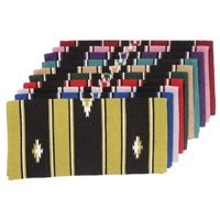 Tapis de selle rayé en cuir pour l'équitation, coussin de protection pour l'entraînement de barrel racing, accessoire d'équitation, ensemble de selle western personnalisé OEM