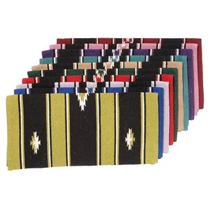 Tapis de selle rayé en cuir pour l'équitation, coussin de protection pour l'entraînement de barrel racing, accessoire d'équitation, ensemble de selle western personnalisé OEM - Product Image 4