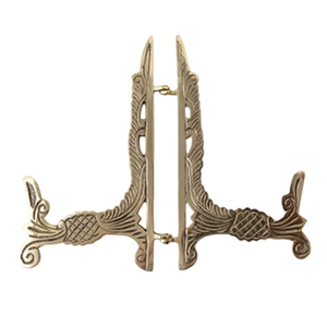 Best Price Brass Tray Holder <b>Tablet</b> Holder <b>Stand</b>/Book and Magazine Display Rack <b>for</b> Home & Office Table Book <b>Stand</b> - Product Image 4