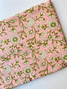 Nueva Tela de Algodón Voile Estampada Floral de la India, Color Natural, Suave, para Decoración del Hogar, Bolsos, Fundas, Bodas, Confección de Vestidos - Product Image 2