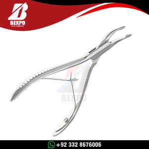 Instrumento Médico de Alta Calidad, Rongeur Óseo Beyer Curvo, Acabado Dall, Doble Resorte, Acero Inoxidable Alemán, Rongeurs Óseos Beyer - Product Image 2