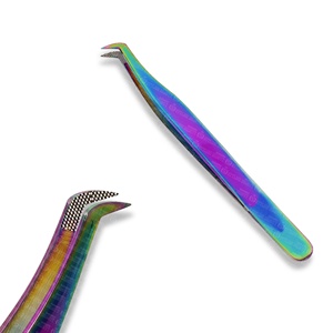 Pinzas de Aislamiento para Pestañas de Acero Inoxidable de Alta Precisión, Hechas a Mano, Punta de Ajuste Cero, Ligeras, Mango Antifatiga, Antiestáticas, Venta al por Mayor - Product Image 4