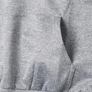 Sweat à capuche en molleton de coton brossé personnalisé pour homme, streetwear premium doux, fabricant OEM de marque privée - Product Image 4