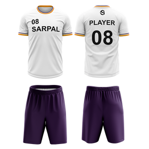 Nouveau style, vente en gros, logo personnalisé, uniforme de football 100% polyester pour hommes, manches courtes, antibactérien, séchage rapide, uniforme de football - Product Image 6