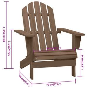 Silla de Jardín de Madera Dura Marrón Vintage, Resistente y Elegante, Nueva y Moderna para Exteriores - Product Image 6