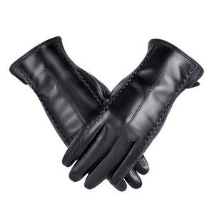 Gants d'hiver en cuir personnalisés de haute qualité pour hommes et femmes, accessoire de mode haut de gamme pour dames et messieurs, vente en gros de gants pour femmes - Product Image 5