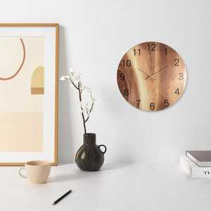Reloj de Pared Minimalista de Madera, Decoración de Pared con Acabado de Madera Silencioso, Regalo Rústico Moderno para Sala de Estar, Cocina, Decoración de Casa de Campo - Product Image 3