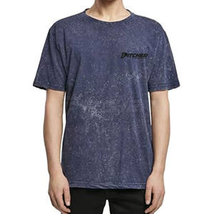 Camiseta informal con lavado ácido para hombre, diseño elegante, cómoda, de algodón, para uso diario, la mejor opción para la moda masculina. - Product Image 3