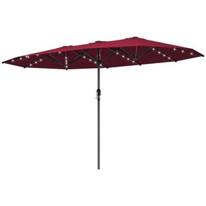 Ombrellone Solare da Giardino Rosso Vino per Esterni e Terrazze, Ideale per Picnic e Barbecue - Product Image 5