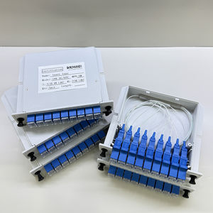 Divisor de Fibra Óptica PLC ABS SC UPC G657A1 de 1*8 con Cubierta LSZH, Suministro de Fábrica - Product Image 1